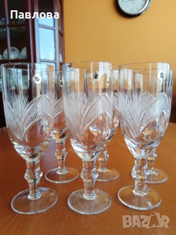 Кристални чаши серия Рамона , снимка 3 - Чаши - 50585322