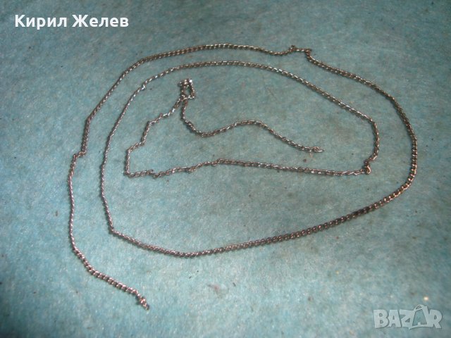 ТЪНКО НЕЖНО ЗДРАВО СРЕБРИСТО СИНДЖИРЧЕ ВЕРИЖКА КОЛИЕ НЕ го ЛОВИ МАГНИТ 14762