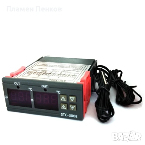  Двоен цифров температурен контролер с два релейни изхода 