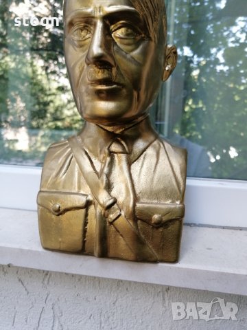 Бюст Адолф Хитлер, , снимка 3 - Антикварни и старинни предмети - 33770427