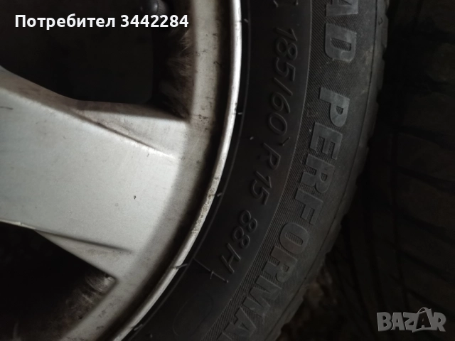 Лети джанти Опел с зимни гуми, снимка 5 - Гуми и джанти - 52307299