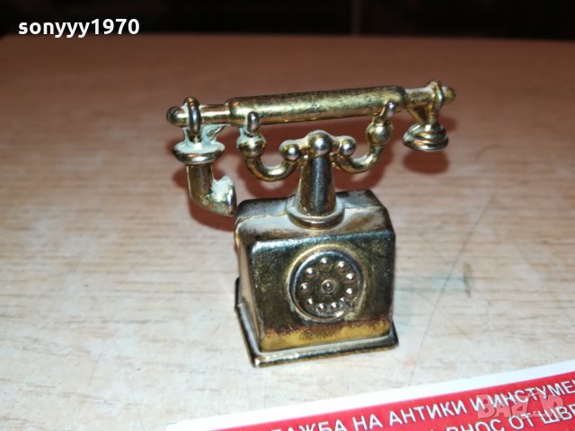 ТЕЛЕФОН-ЗЛАТИНКА-МИНИАТЮРА 1810211907, снимка 3 - Антикварни и старинни предмети - 34507400