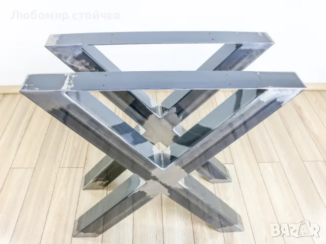 Метални крака за трапезна маса, холна маса, бюро, пейка, цената е за 1бр., снимка 8 - Маси - 47690576