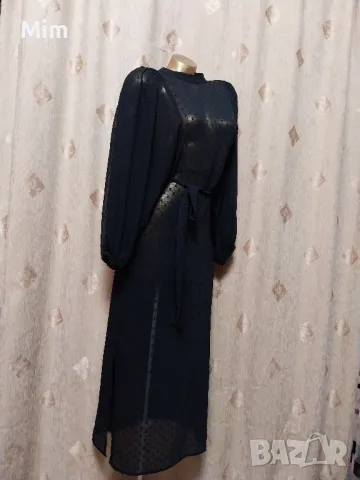 LINDEX XS/S Черна дълга рокля , снимка 3 - Рокли - 48595702