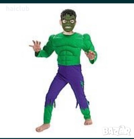 Костюм Хълк с мускули/Hulk costume, снимка 4 - Детски комплекти - 42540203