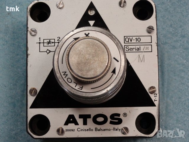 Хидравличен клапан ATOS QV-10, QV-10/2, снимка 4 - Резервни части за машини - 29152772