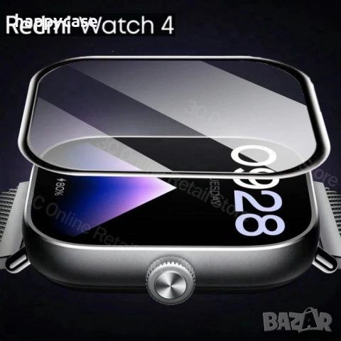Xiaomi Redmi Watch 6 / 4 / 3 / 3 Active / 5D Протектор за цял екран, снимка 5 - Смарт часовници - 44129670