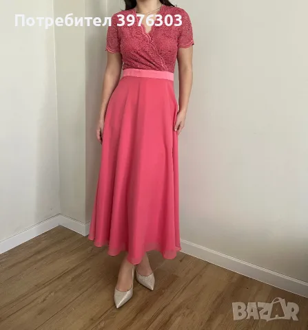 Продавам нова официална рокля SWING с етикет – дантела, размер 36