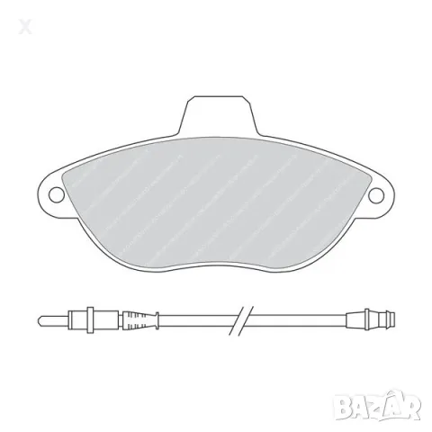 FERODO FSL1002 ПРЕДНИ НАКЛАДКИ CITROEN Synergie, Dispatch / FIAT Ulysse, Scudo / PEUGEOT 806, Expert, снимка 1 - Части - 48796853