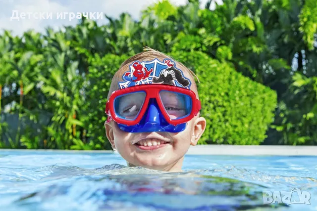 Детска маска за гмуркане Спайдърмен Spiderman, Bestway, UV защита, снимка 7 - Други - 50061806