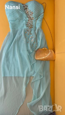 Уникална рокля с красиви камъни, снимка 6 - Рокли - 50956256