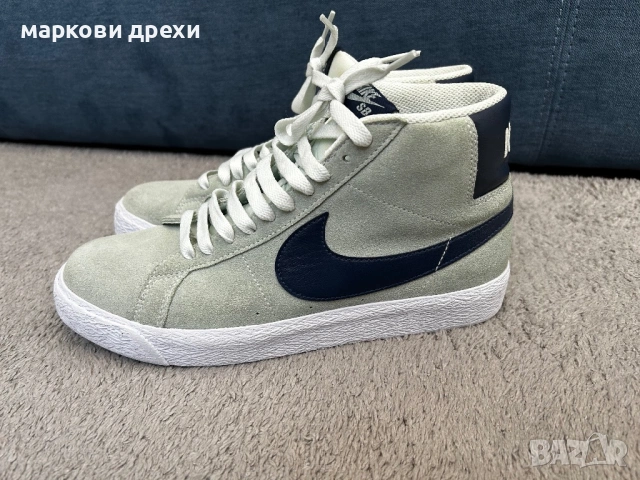 Nike SB Zoom Blazer Mid Barely Green 40, снимка 2 - Дамски ежедневни обувки - 54340527
