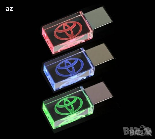 Флашка. Флашки. Стъклени, светещи USB 16 и 32 GB флаш памет., снимка 13 - USB Flash памети - 34501943