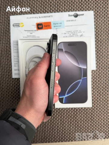 КАТО НОВ!/*ЛИЗИНГ*/ iPhone 16 Pro 256Gb Black Titanium 24М гаранция, снимка 7 - Apple iPhone - 52736200