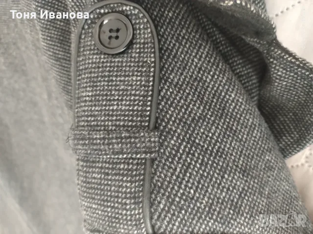 Мъжко вълнено палто, снимка 3 - Палта - 56354368