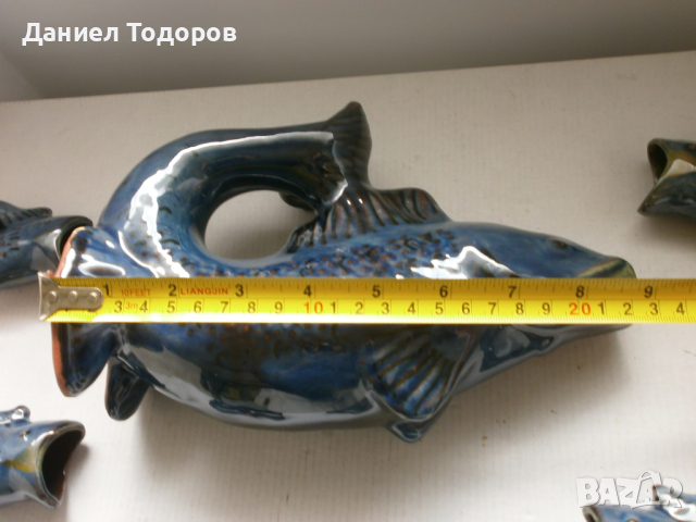 Стар Керамичен Сервиз за Ракия - с Риби, снимка 10 - Сервизи - 44599128