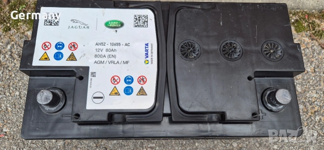 оригинален AGM акумулатор за range rover bmw mercedes vw audi 80AH VARTA