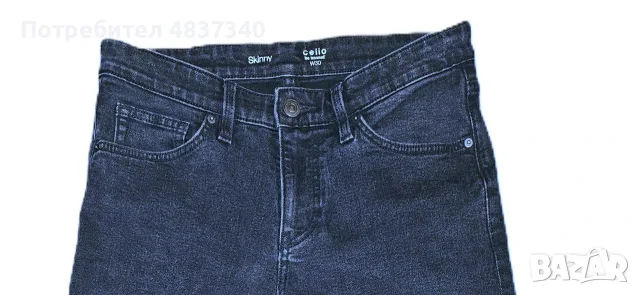 Мъжки дънки Celio, черно-графит, размер 30 USA / 38 EUR