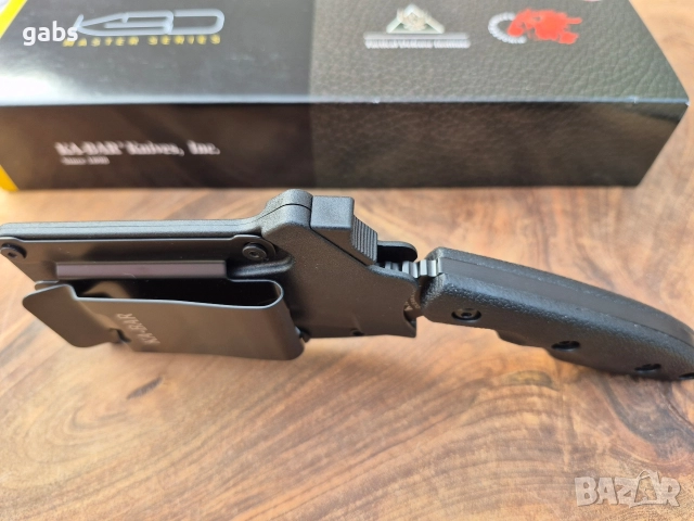 Нож KA BAR Hinderer 2485 с фиксирано острие,фултанг с кания, снимка 7 - Ножове - 52838446