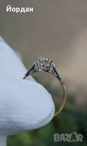 Дамски златен пръстен - антично бижу, снимка 8 - Пръстени - 49468458