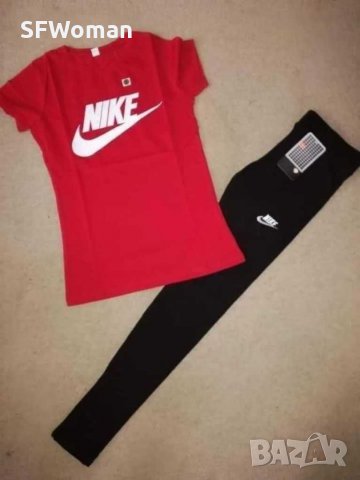 Nike дамски комплекти клин и тениска реплика, снимка 3 - Спортни екипи - 31380642