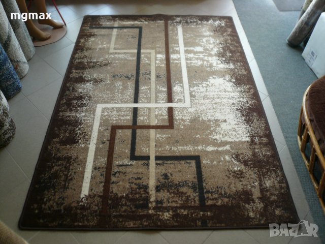 Мокетени килими и пътеки модел 109 кафяв, снимка 4 - Килими - 29624044