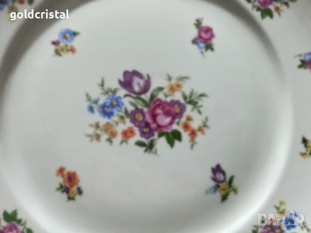 Старинен немски порцелан плато , снимка 3 - Антикварни и старинни предмети - 50425726