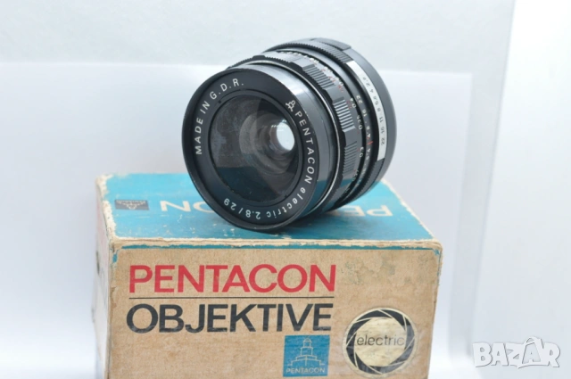 Обектив на резба М42 - Pentacon Electric 29mm/2.8, снимка 3 - Обективи и филтри - 53292731