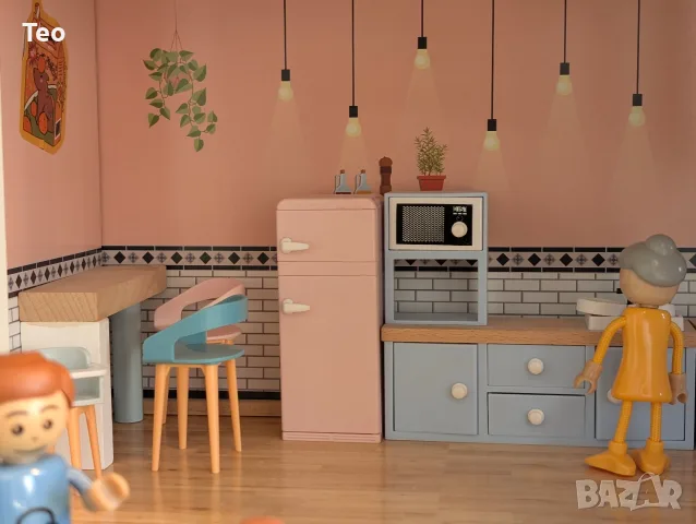 Дървена къща за кукли, снимка 5 - Кукли - 56337298