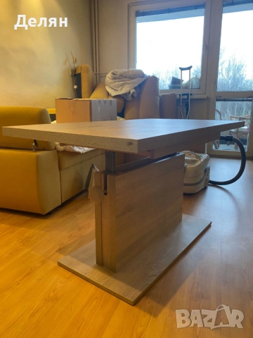 Маса 120х67х74мс - регулируема височина, масивно дърво, снимка 3 - Маси - 54023845