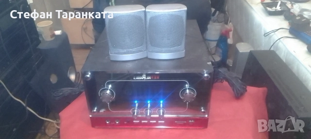 караоке уредба със вграден буфер в нея и две тонколони , снимка 2 - Тонколони - 54139221