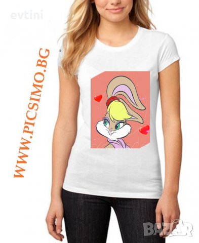 Дамска тениска с готов дизайн или щампа по избор, снимка 12 - Тениски - 29885814