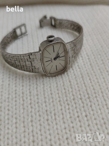 Сребърен елегантен механичен дамски часовник Medalia 17 камъка,проба сребро 835 , снимка 10 - Антикварни и старинни предмети - 53148321