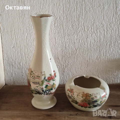 Порцеланова ваза, пепелник, снимка 14 - Вази - 53183965