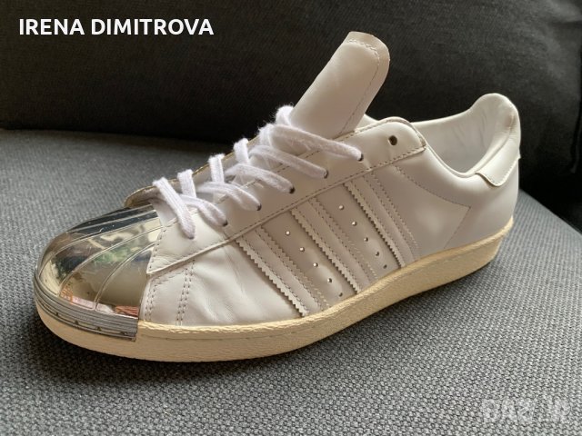 Adidas superstar 43 1/3 real leather , снимка 14 - Маратонки - 36662845