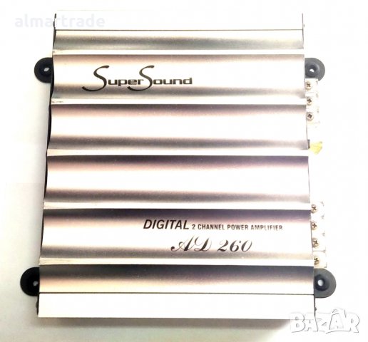 Усилвател за кола SuperSound AD260 RMS POWER 60 W×2CH BRIDGE MODE 150 W×1CH