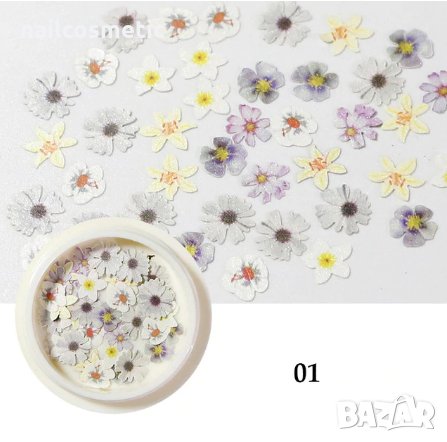 Красиви цветя за декорация - 6 варианта, снимка 3 - Продукти за маникюр - 30625400