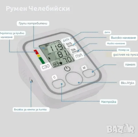 3в1 Апарат за кръвно налягане , снимка 2 - Друга електроника - 49488482