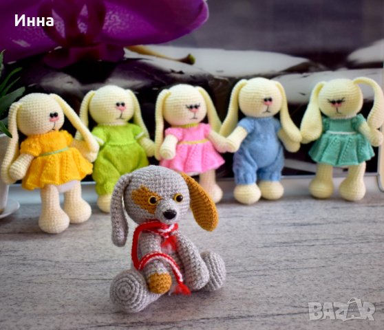 Плетена играчка Заек-БЕБИ, снимка 9 - Плюшени играчки - 29221643