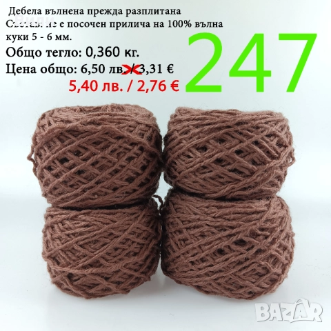 Евтини прежди в малки количества - нови и остатъци , снимка 3 - Други - 52042454