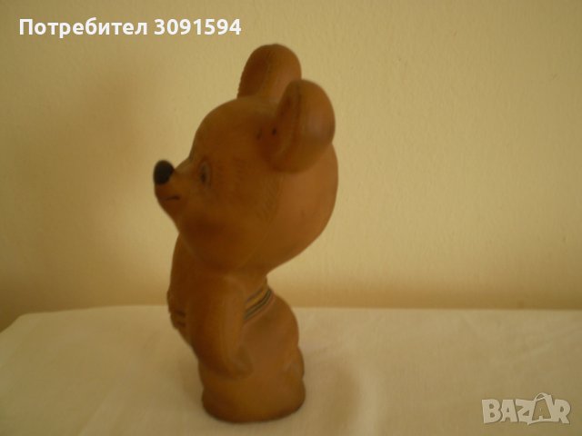 Голямо гумено олимпийско мече Миша , снимка 6 - Колекции - 36686738