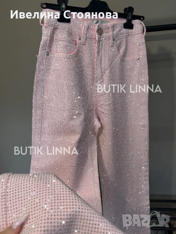 Дънки камъни розови, снимка 2 - Дънки - 54013072