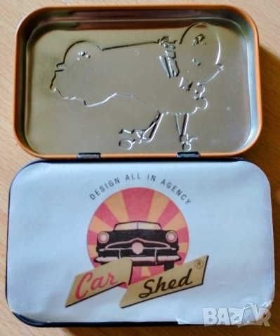 Метална кутия от дъвки, снимка 3 - Антикварни и старинни предмети - 51612646