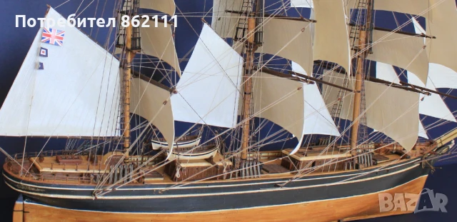 Макет на ветроходен кораб – клиперът Cutty Sark, снимка 6 - Колекции - 50425660