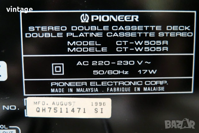 Pioneer CT-W505R, снимка 8 - Декове - 54366389