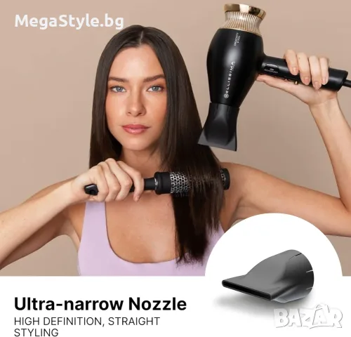 Професионален сешоар и стайлър Bellissima Creativity 4 You 4in1 (1800W) – Черен/Златен, снимка 2 - Сешоари - 55815485
