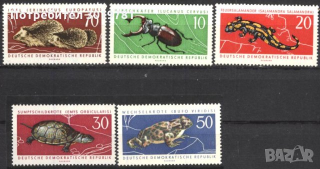 Чисти марки Фауна 1963 от ГДР Източна Германия