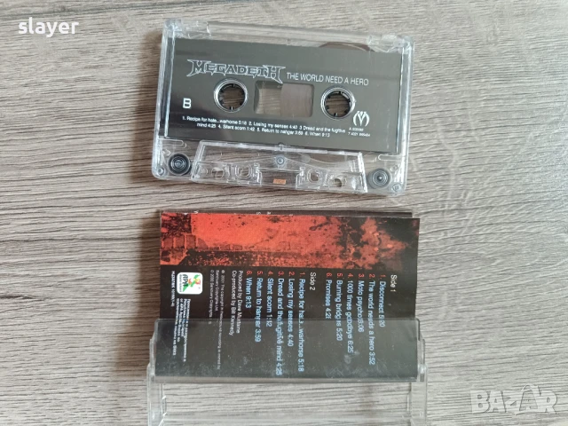 Оригинална касета Megadeth, снимка 2 - Аудио касети - 50701391