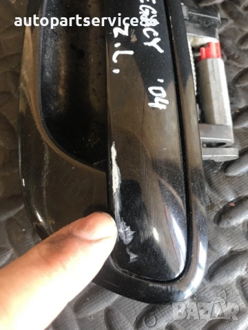 Външна дръжка за задна лява врата черна за Subaru Legacy 2.5 (2004–2008), снимка 3 - Части - 54228825