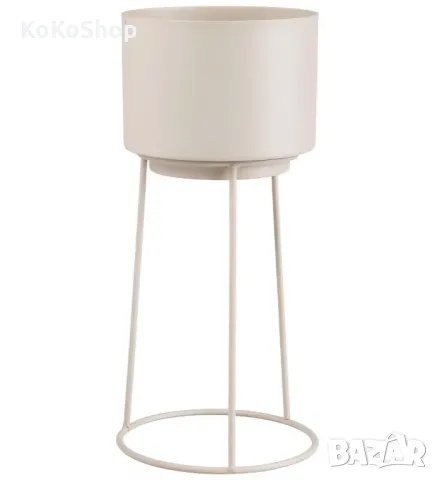 Кашпа на стойка-30 см./метална кашпа на стойка/кашпа, снимка 2 - Саксии и кашпи - 50250045